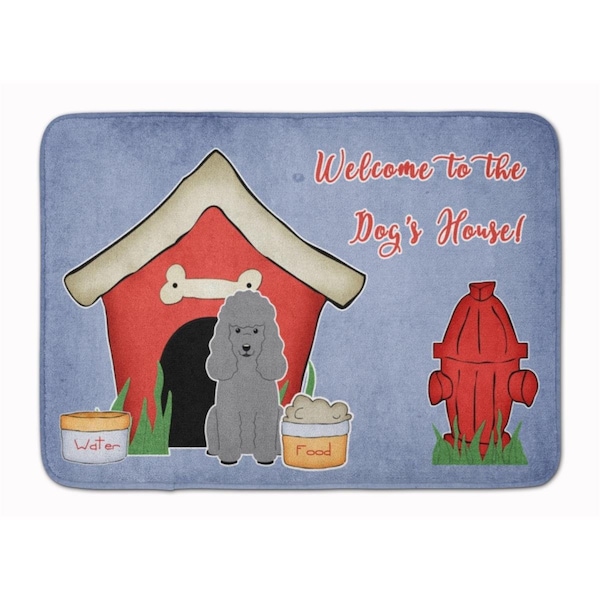 Carolines Treasures Dog House Collection Poodle Silver Machine Washable Memory Foam Mat BB2822RUG - main